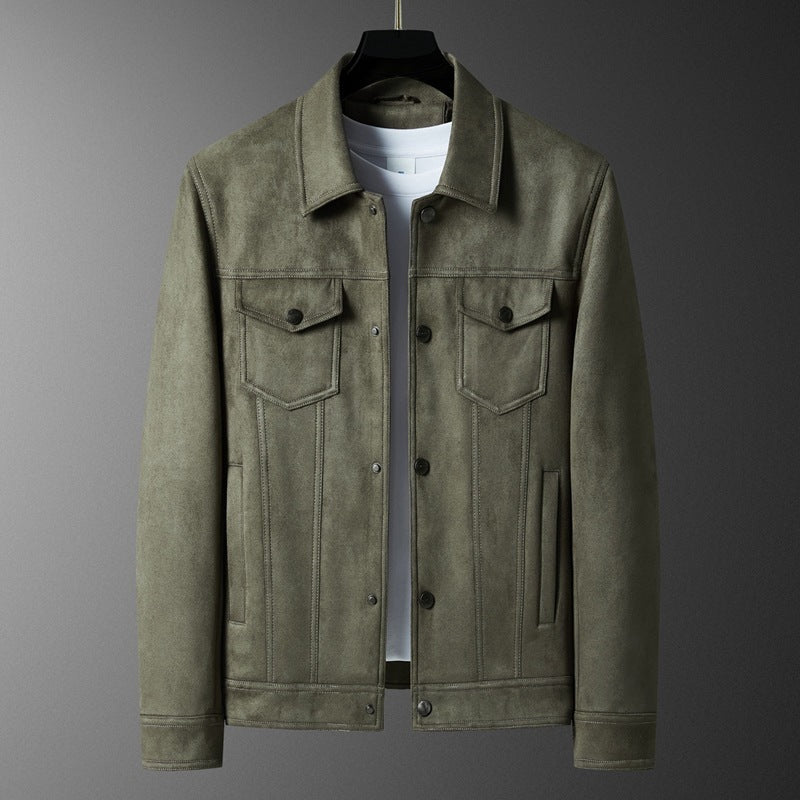 Spring New Suede Jacket For Men