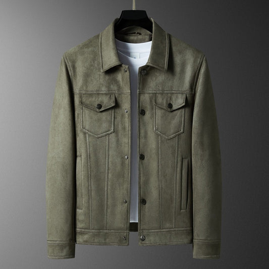 Spring New Suede Jacket For Men
