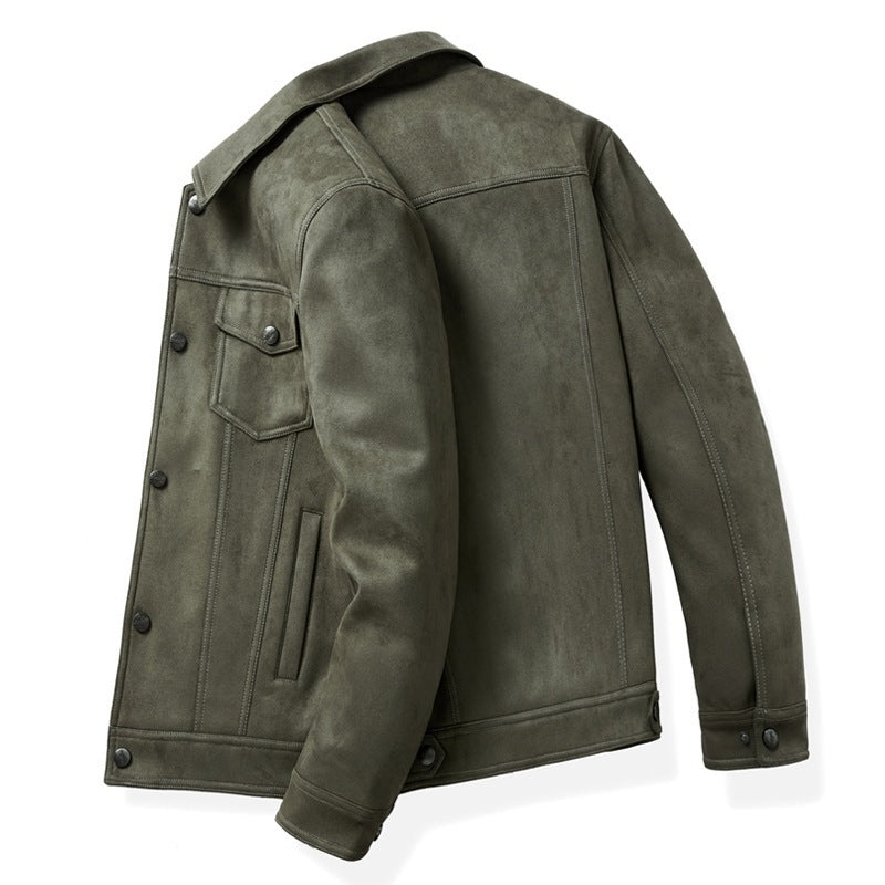 Spring New Suede Jacket For Men
