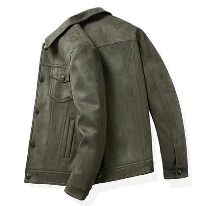 Spring New Suede Jacket For Men
