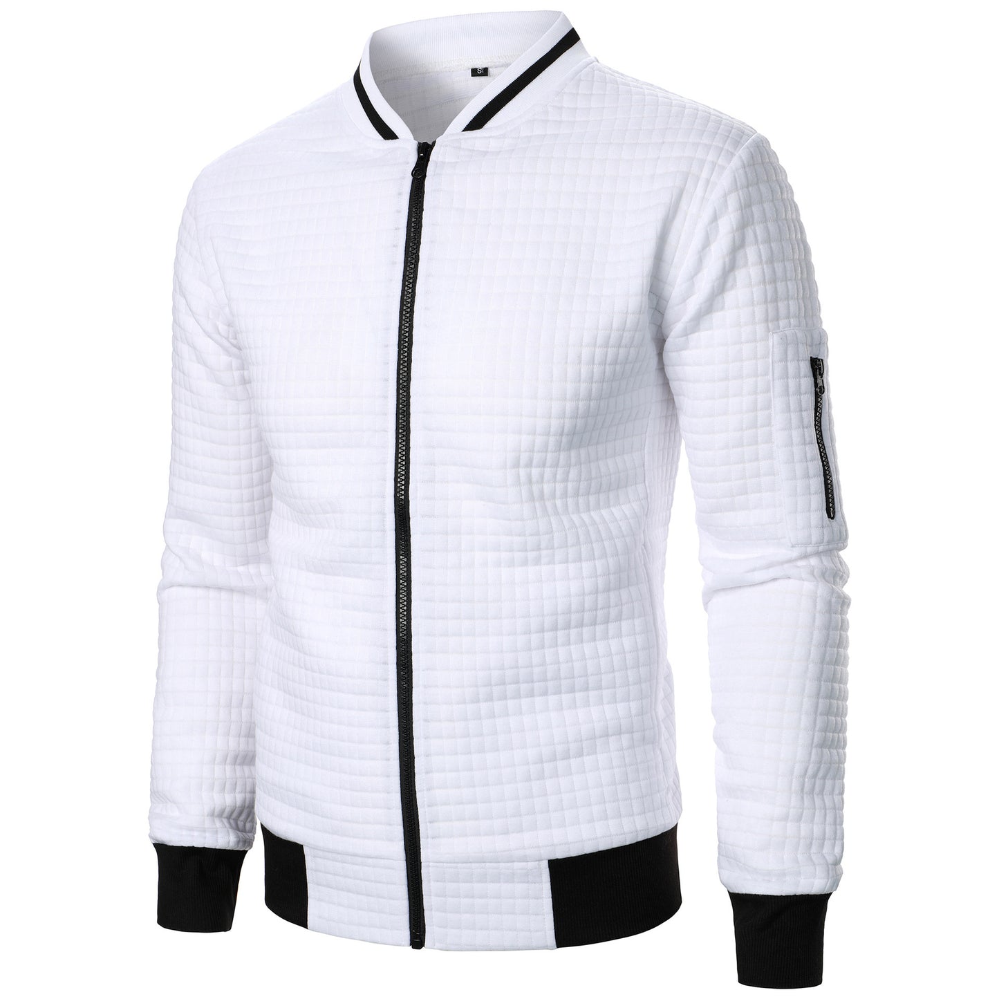 Men's Zip-up Stand Collar Sweatshirt Jacket